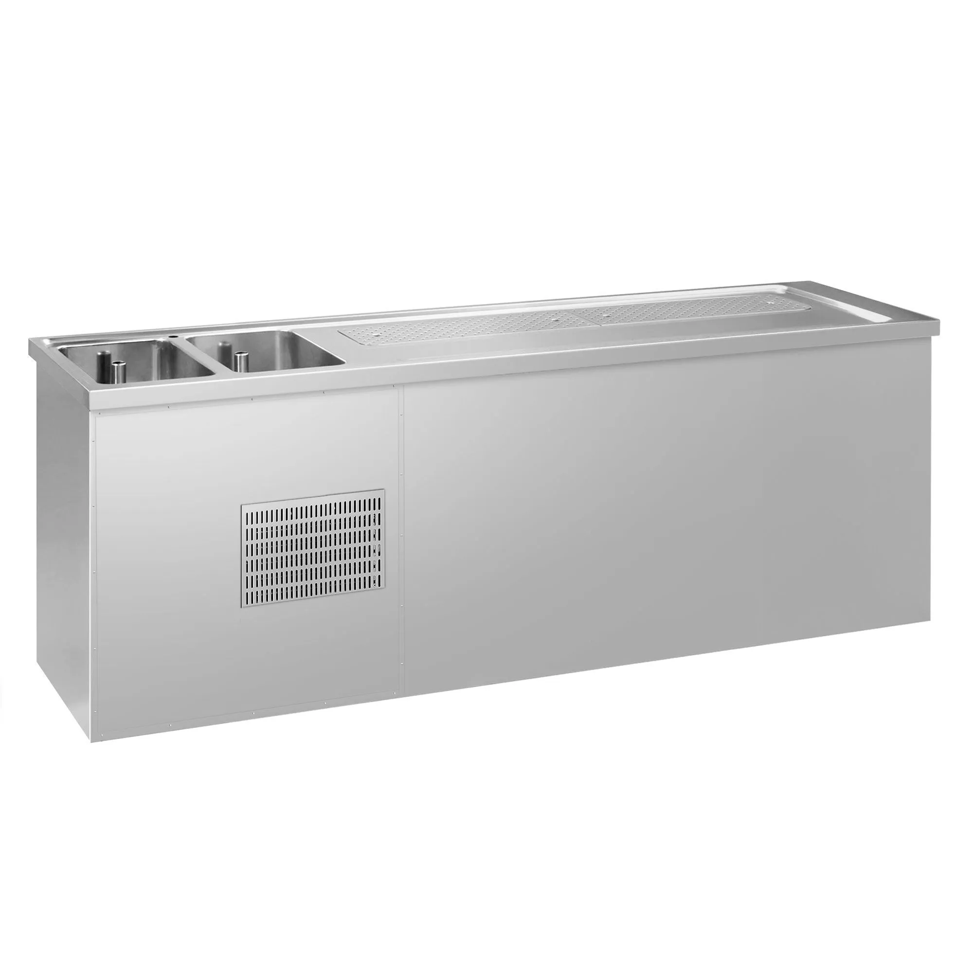Пивний прилавок 2,5 x 0,7 м - з 6 висувними секціями 2/5+3/5 GGM Gastro BRA257N#3#SBA2535 2
