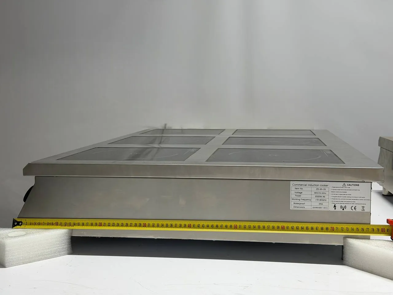 Плита індукційна ZUVER Cooker Profi 6-х конфорочная, 21000W, 380V 1