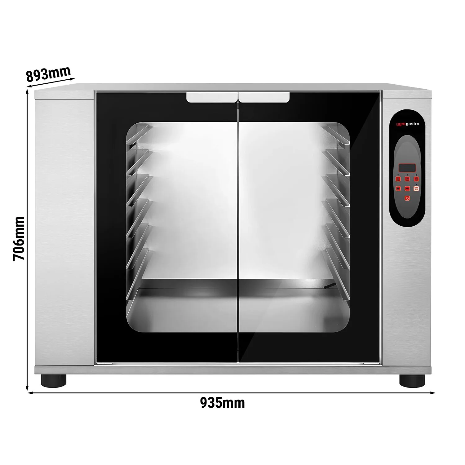 Розстійна шафа - цифрова - 12x EN 600x400 або 12x Gn 1/1 GGM GASTRO GSV1210 0