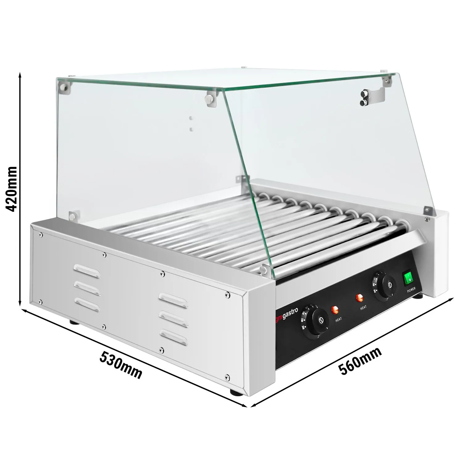 Роликовий гриль для хот-догів GGM-Gastro HDGJ11N#GHDGJ11N 0