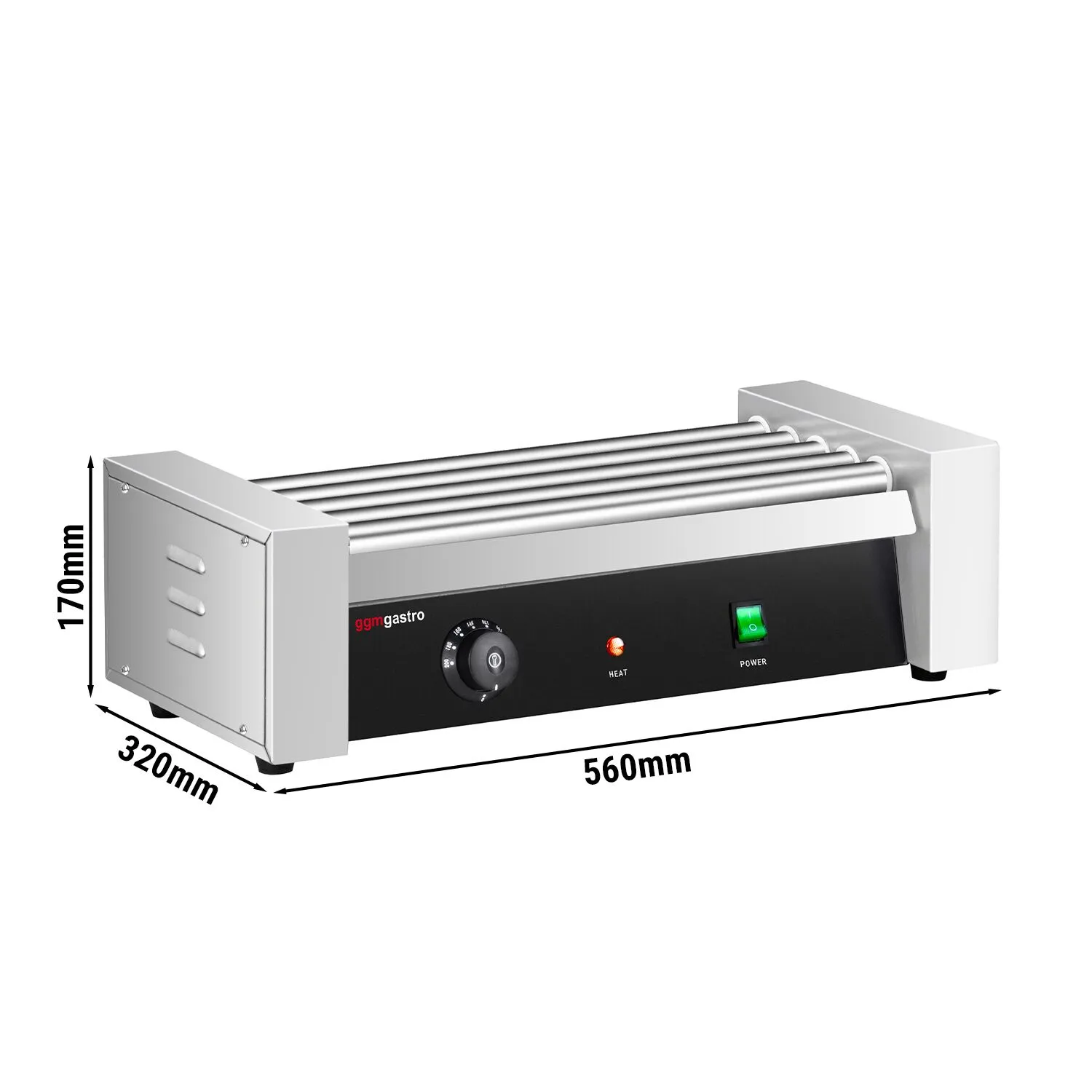 Роликовый гриль для хот-догов GGM-Gastro HDGJ5N 0