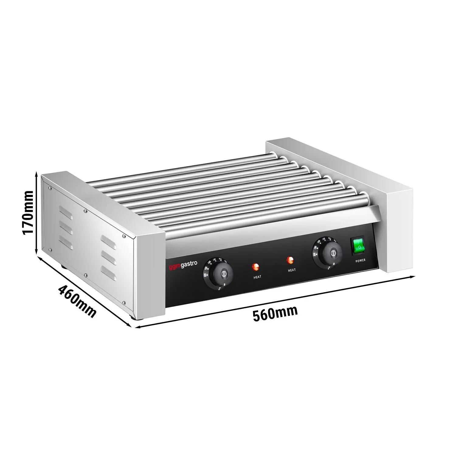 Роликовий гриль для хот-догів GGM-Gastro HDGJ9N 0