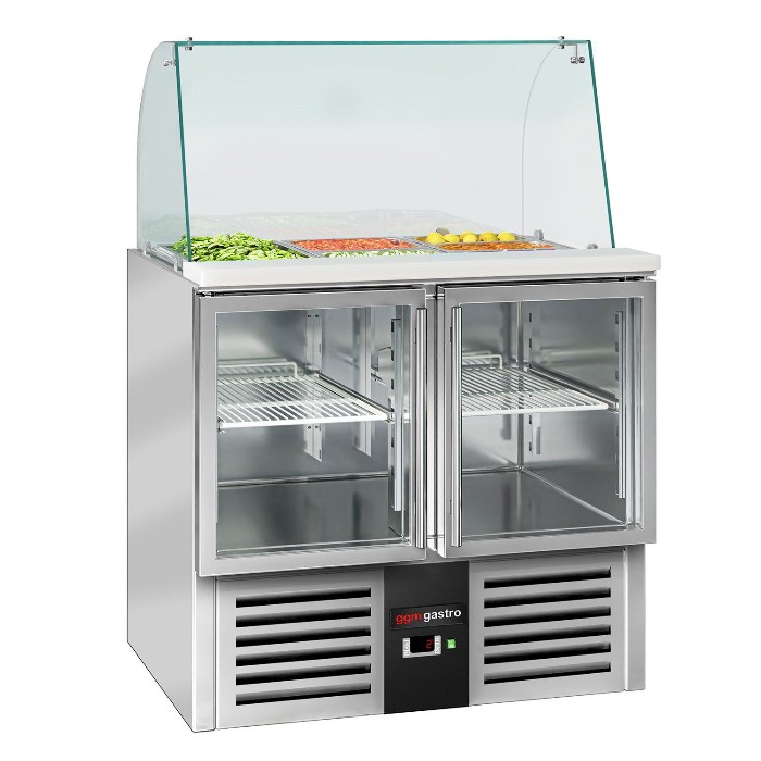 Саладетта зі скляною вітриною PREMIUM GGM Gastro SAG147DRG#GSG147 1