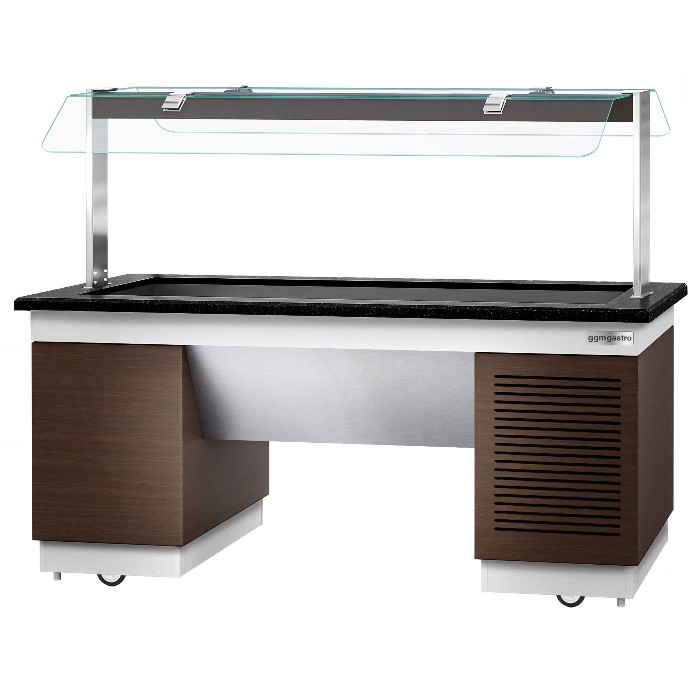 Салат-бар охлаждаемый  2,0 x 1,0 м - 5 х GN 1/1 GGM Gastro KPIN219 1