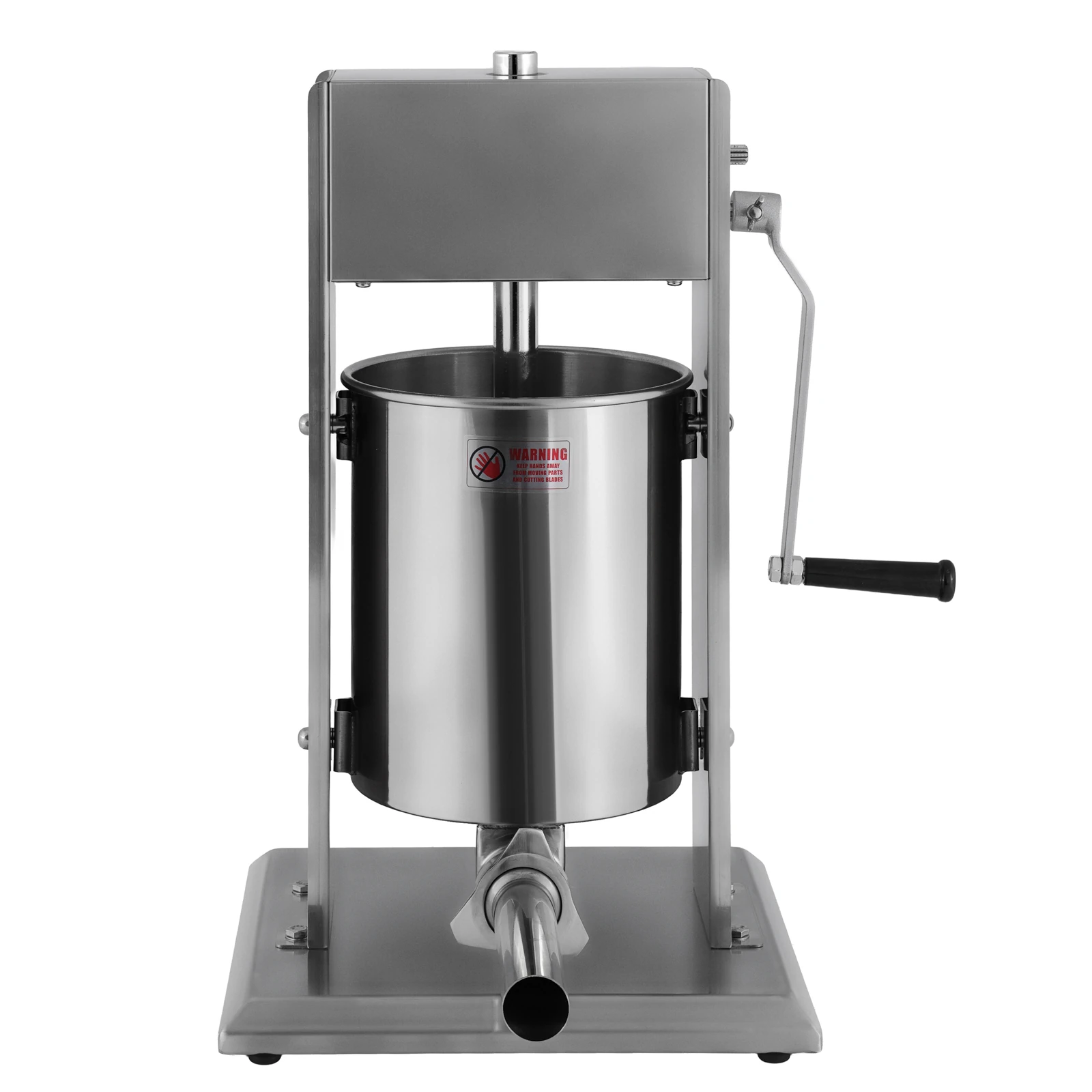 Шприц колбасный ZUVER Stuffer Vertical 10 (SV-10) корпус нержавеющая сталь S/S201 (премиальная марка), крепкие шестерни, 2 скорости, 5 насадок, 2 уплотнительных кольца 4