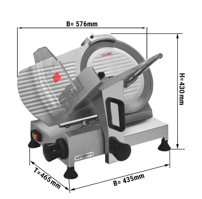 Слайсер профессиональный (диск: Ø 300 mm) GGM Gastro AMH275L 0