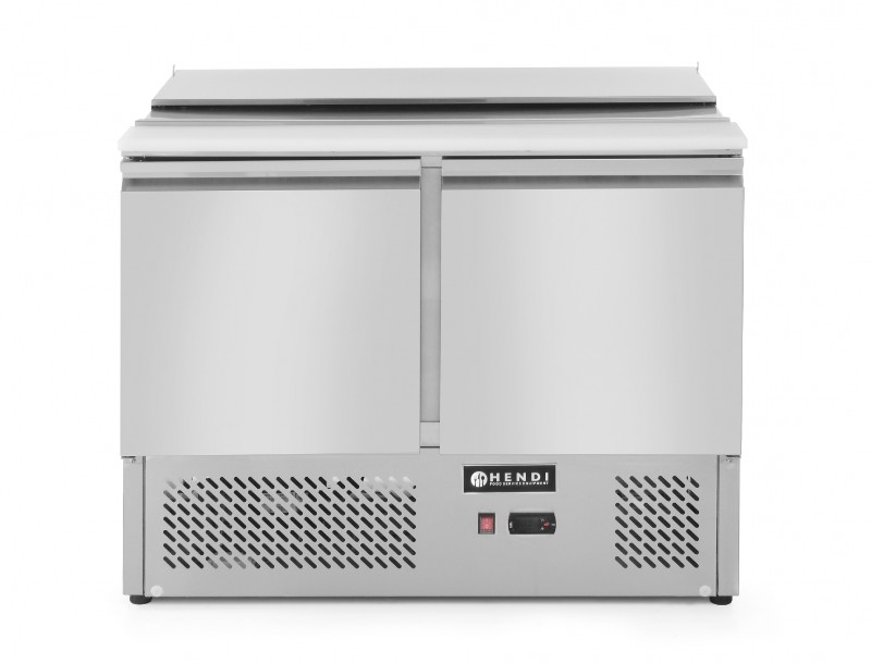 Стіл холодильний (саладетта) Hendi з відкидною кришкою, 2-дверний, 290 л, 250W, 1045x700x(H)888 мм 0