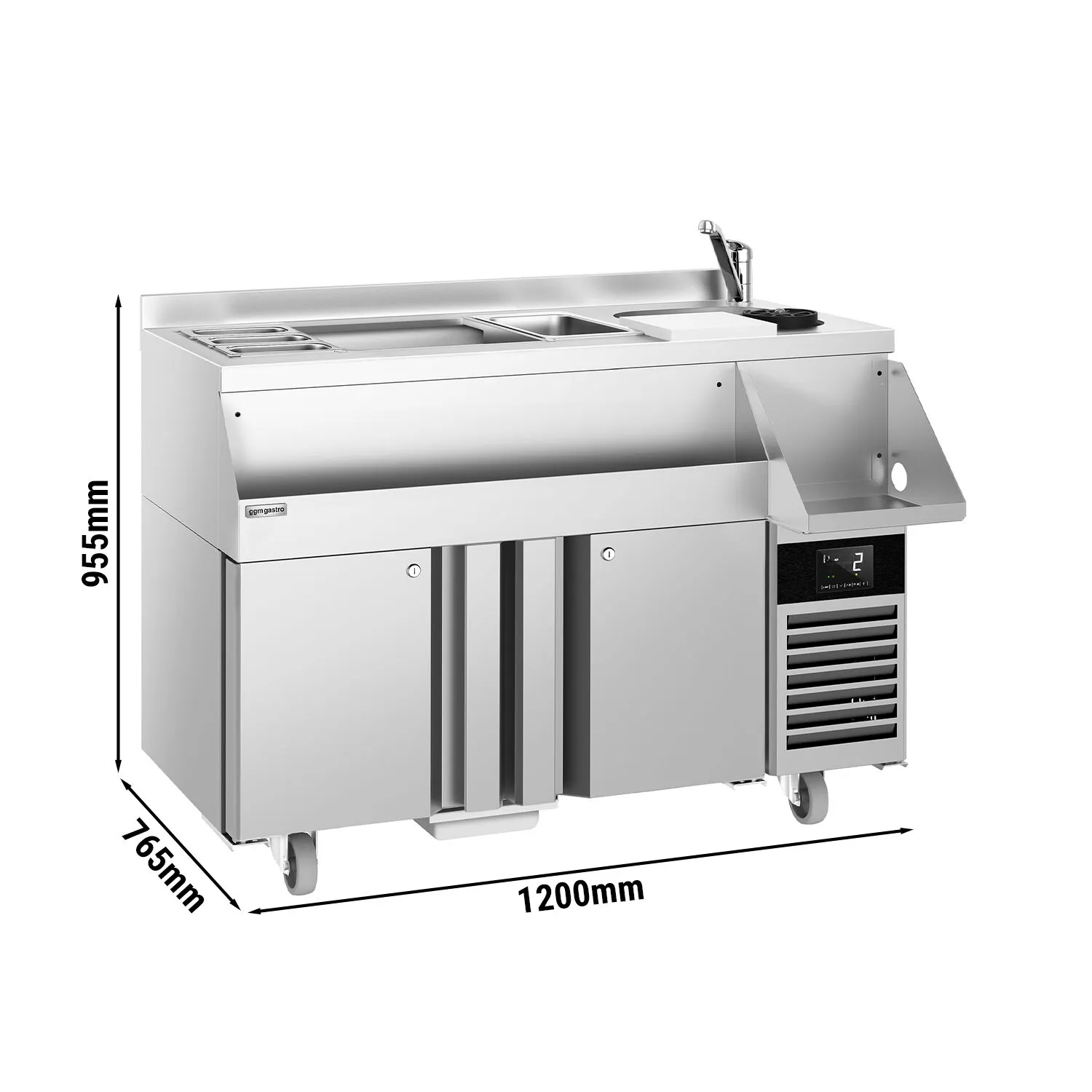 Стол холодильный барный GGM-Gastro BGKF150 0