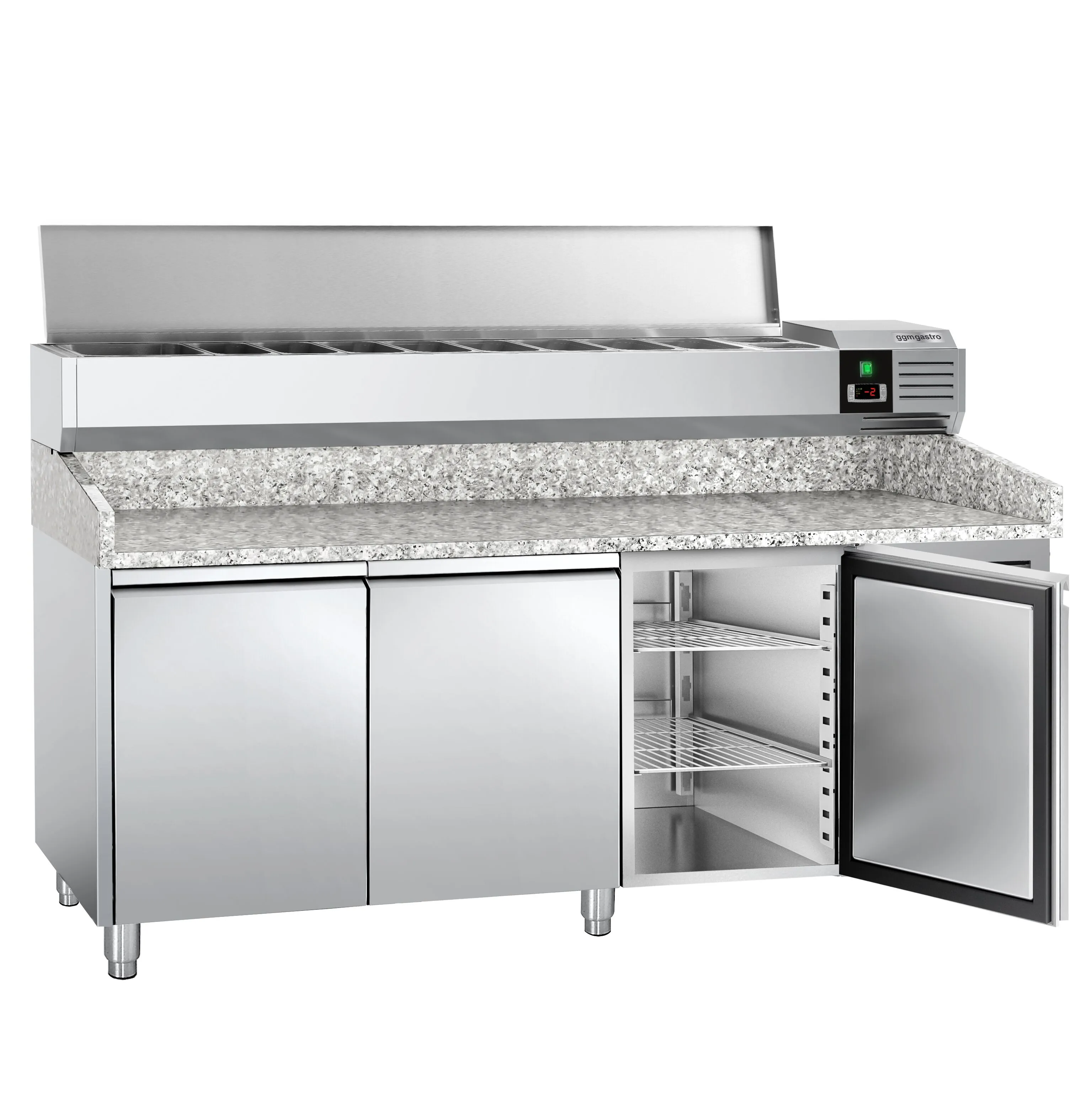Стол холодильный для пиццы PREMIUM GGM-Gastro POS208ND#AGG204END 0