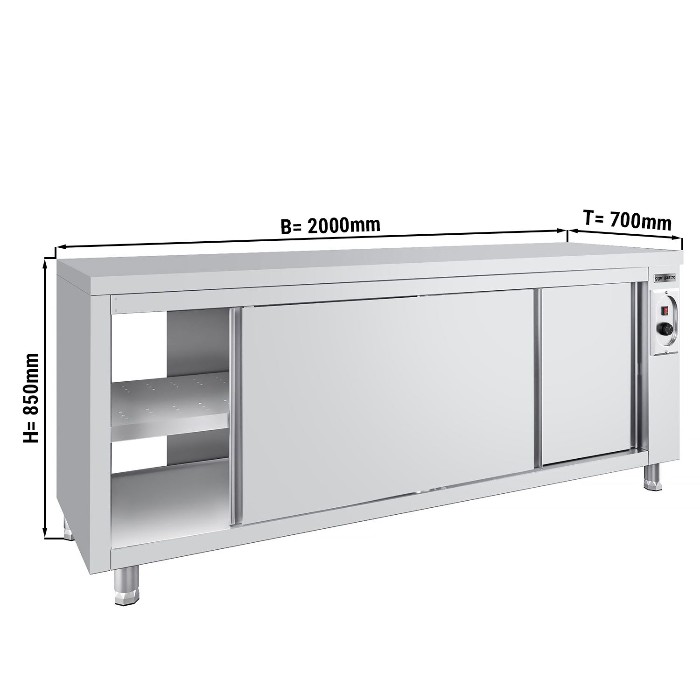 Стол тепловой PREMIUM 2,0 m GGM Gastro WDR207 1