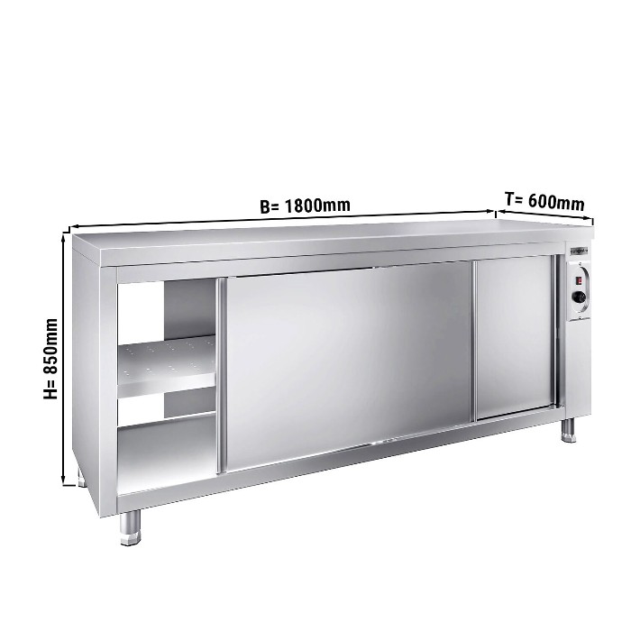 Стол тепловой PREMIUM 1,8 m GGM Gastro WDR186 1
