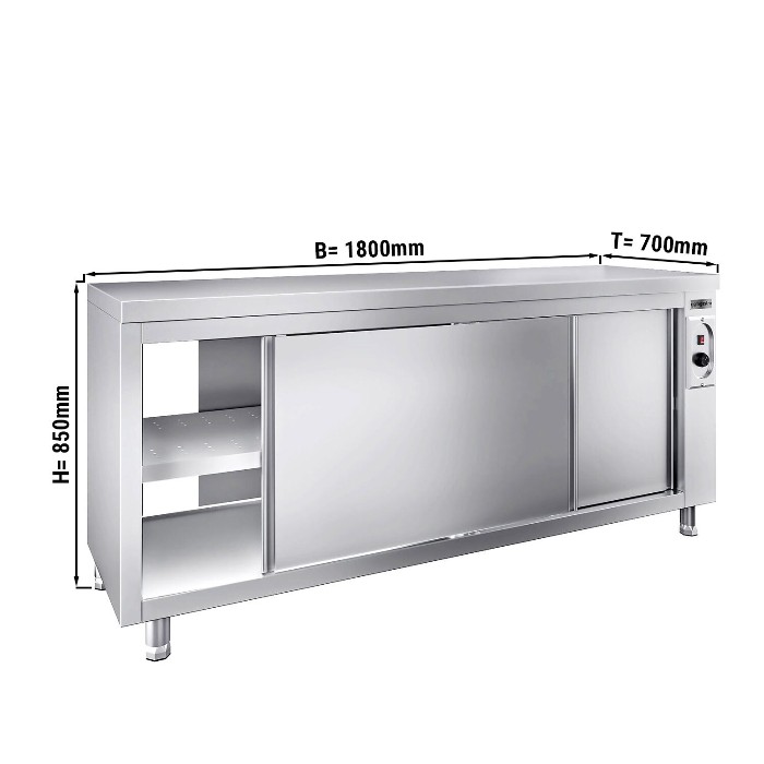 Стол тепловой PREMIUM 1,8 m GGM Gastro WDR187 1