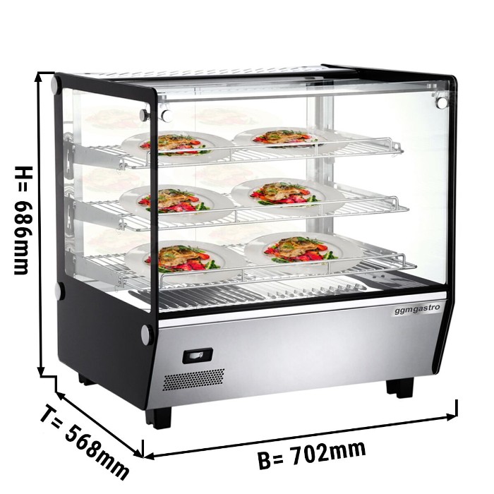Тепловая настольная витрина - объем: 120 л  GGM Gastro THVNR120 0