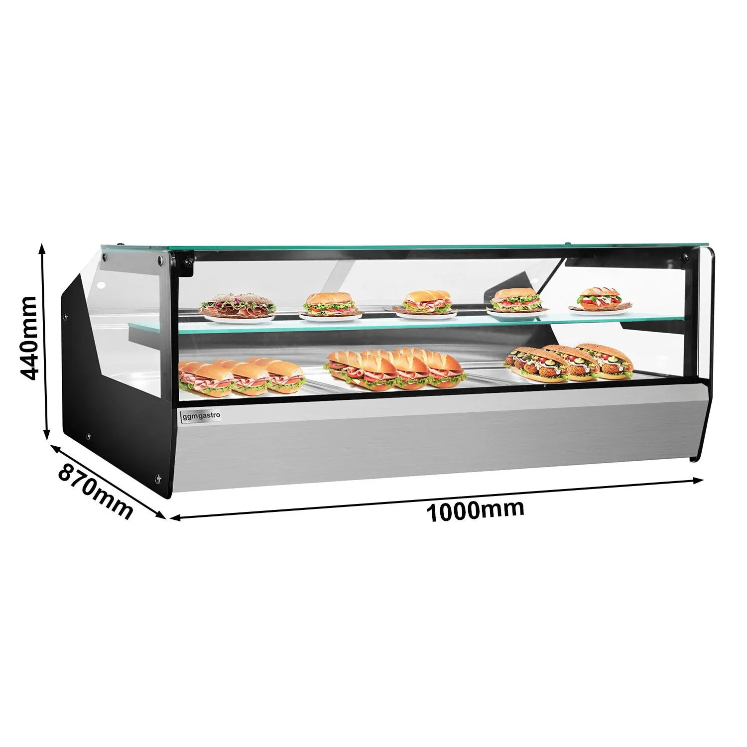 Теплова вітрина GGM-Gastro WHVTC13 0