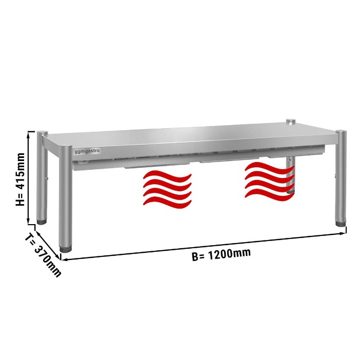 Тепловой мост 1,2 m (высота: 0,4 m / 1 уровень) GGM Gastro AB1K124#KBK11-3 0