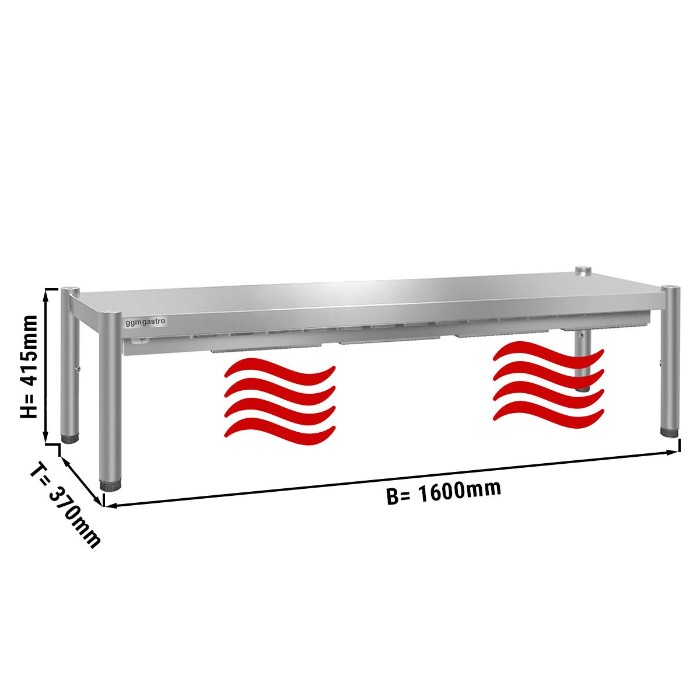 Тепловой мост 1,6 m (высота: 0,4 m / 1 уровень) GGM Gastro AB1K164#KBK15-4 0