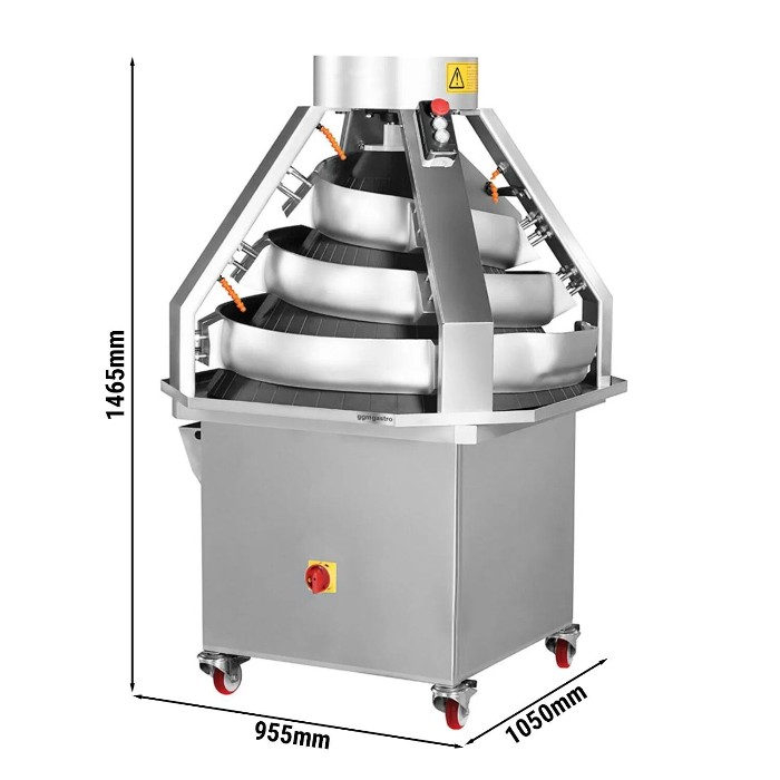 Округлитель теста – (диапазон веса: 100 – 1200 gr) GGM Gastro TBRMP100 0