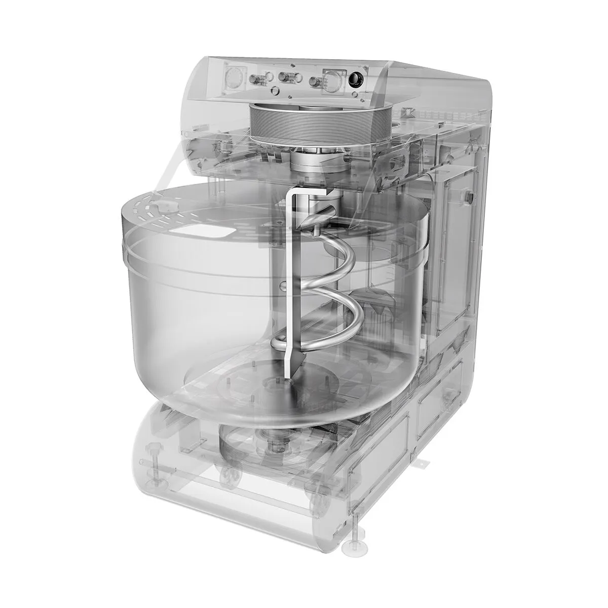 Тестомес спиральный пекарский PREMIUM PLUS GGM-Gastro STKMMK100 2