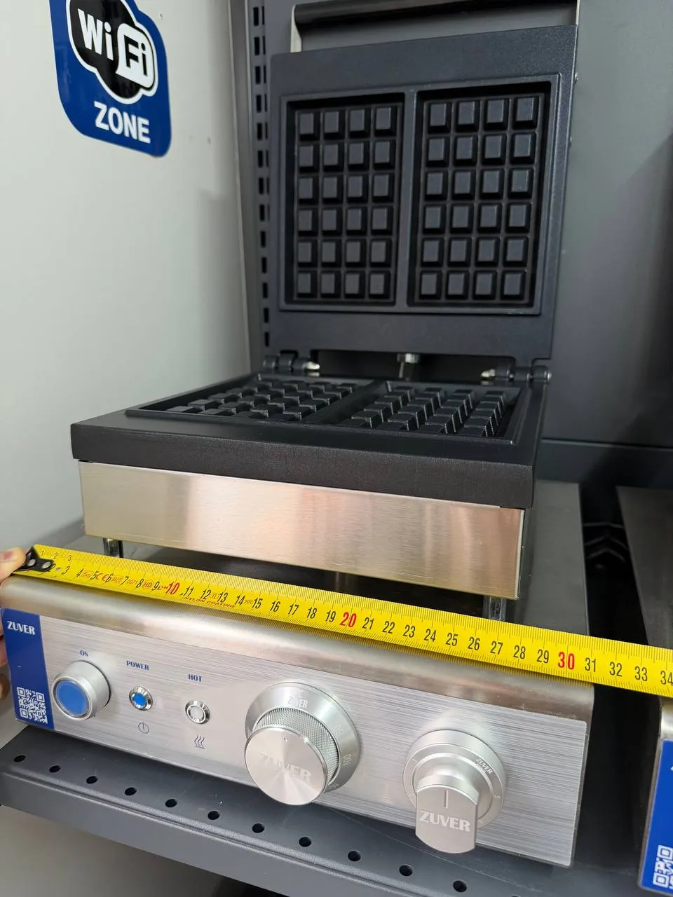 Вафельница бельгийская квадратная с таймером ZUVER Rettangolo 1700W 4