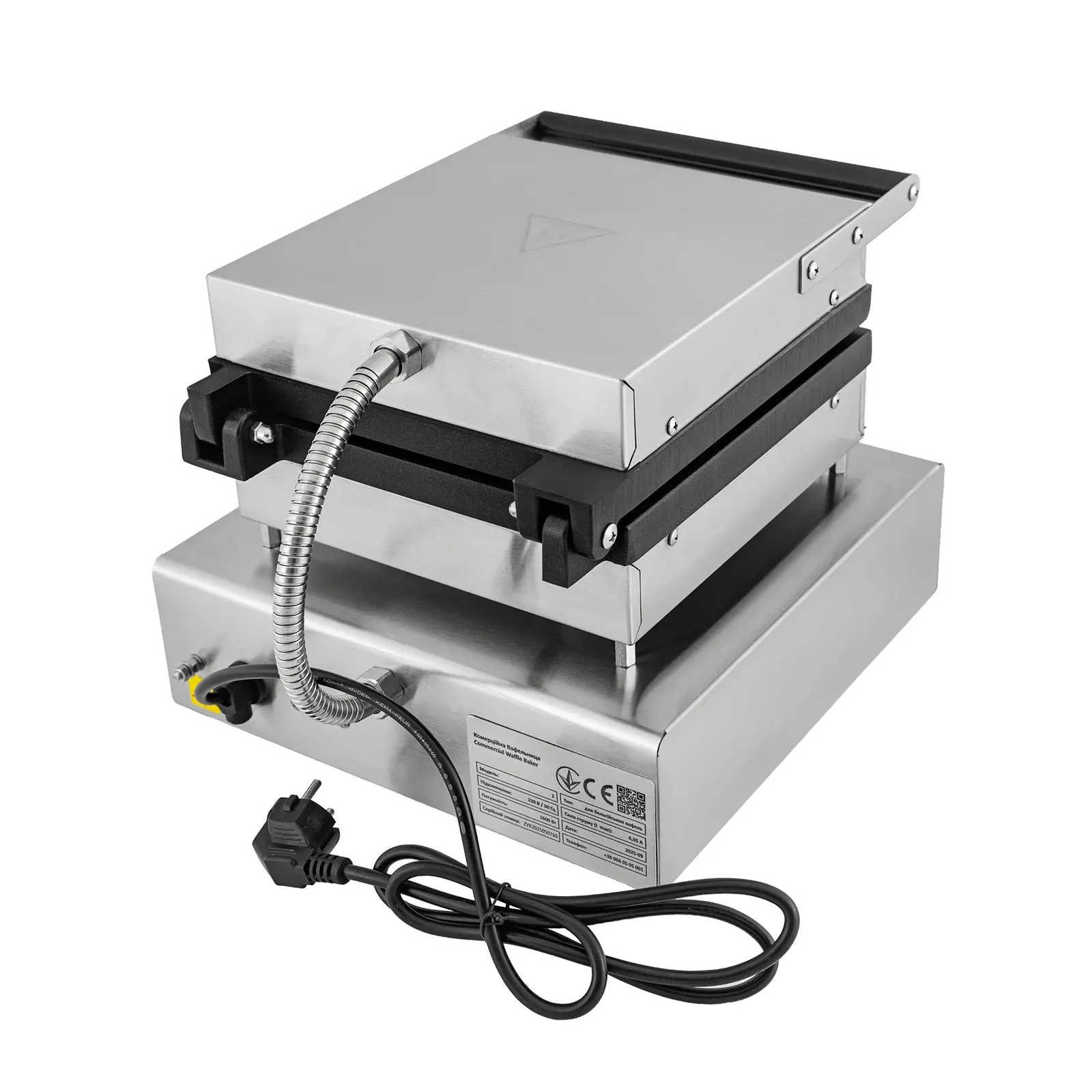 Вафельница бельгийская квадратная с таймером ZUVER Rettangolo 1700W 3