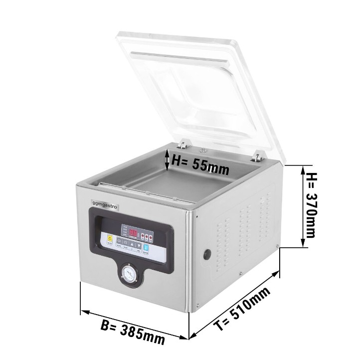 Вакуумний пакувальник 10 м³/год GGM Gastro VMKH-300 0