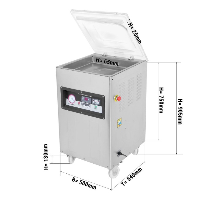 Вакуумний пакувальник 20 м³/год GGM Gastro VMKH-400Z 0