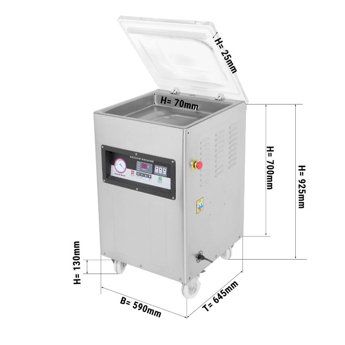 Вакуумний пакувальник 20 м³/год GGM Gastro VMKH-500 0