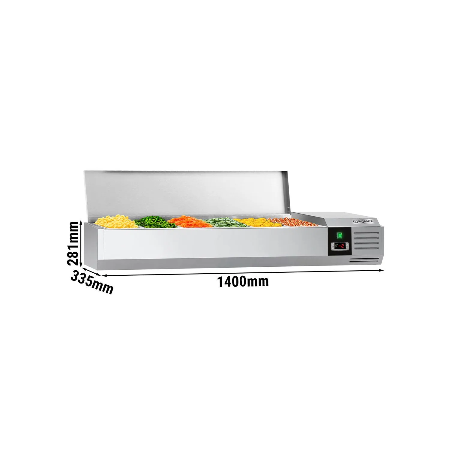 Витрина для топингов PREMIUM GGM-Gastro AGG143END 0