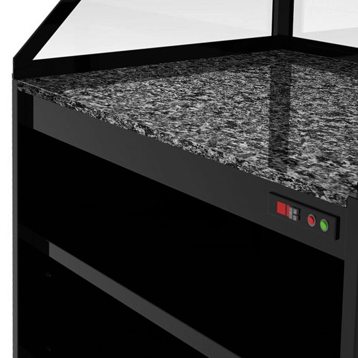 Витрина тепловая - 1,3 x 0,8 m GGM Gastro WHVA138 0