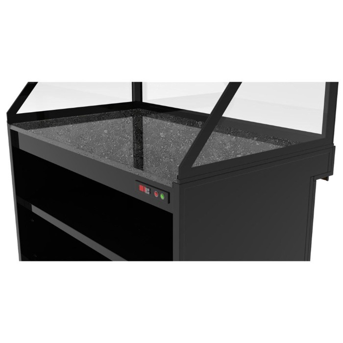 Витрина тепловая - 1,3 x 0,8 m GGM Gastro WHVA188-N 3