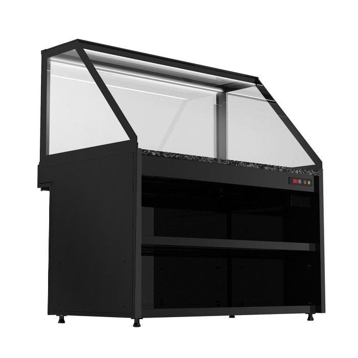 Витрина тепловая - 1,3 x 0,8 m GGM Gastro WHVA138 2