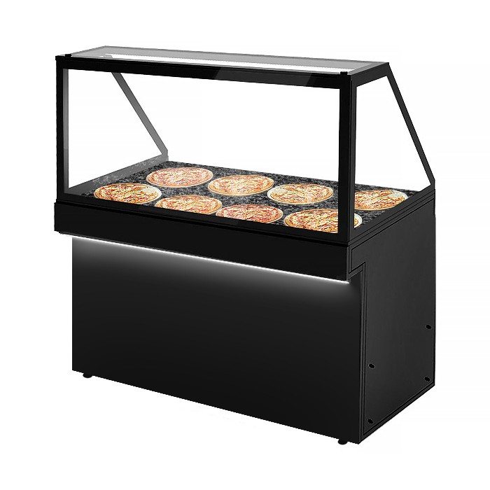 Витрина тепловая - 1,3 x 0,8 m GGM Gastro WHVA158 1