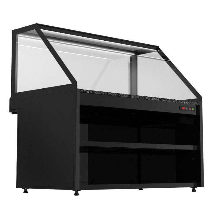 Витрина тепловая - 1,3 x 0,8 m GGM Gastro WHVA188-N 4