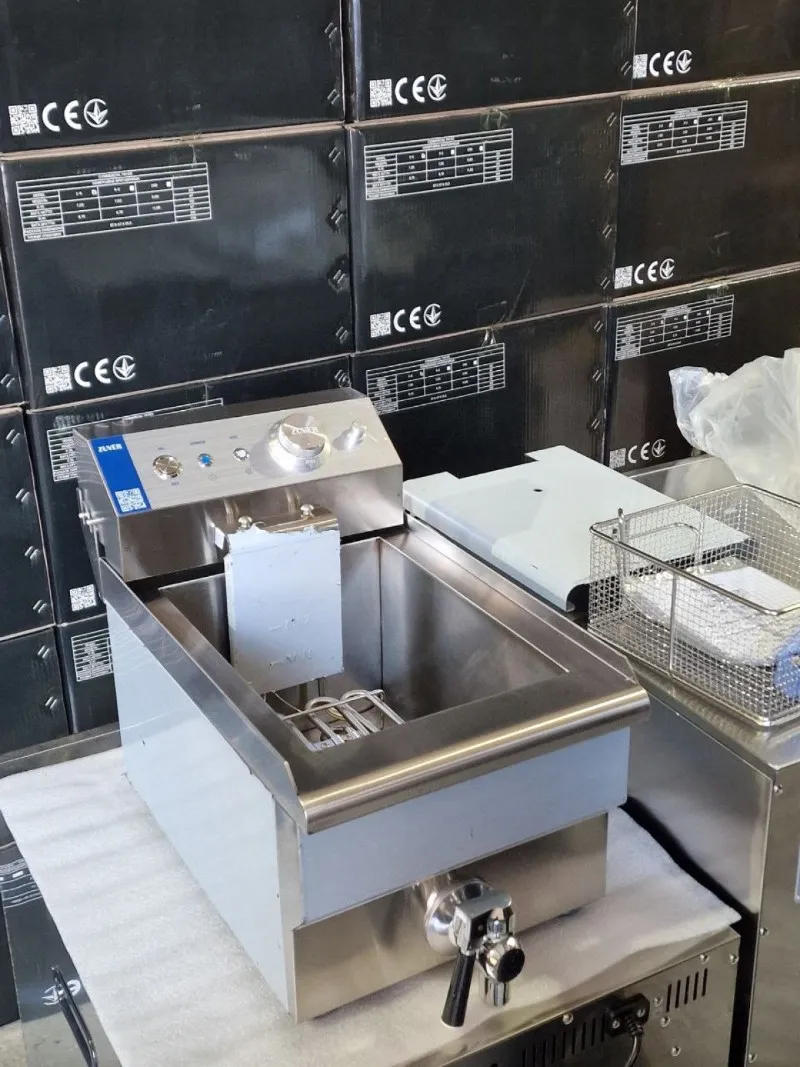 Фритюрница профессиональная  с краном ZUVER 1X10 Texas с защитой от перегрева 7