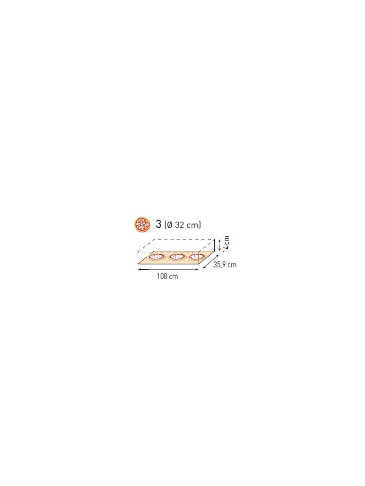 Піч для піци Basic Slim Line 3, 1305x600x(H)415 мм, 400В/3000Вт 0