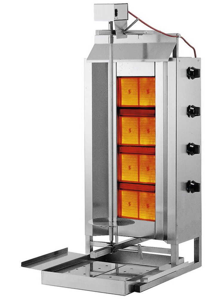 Гриль для шаурмы Profi Line, газовый - 4 горелки 1