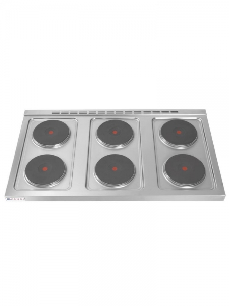 Плита електрична 6-ти конфорочна Kitchen Line на відкритому модулі Hendi 226230  0