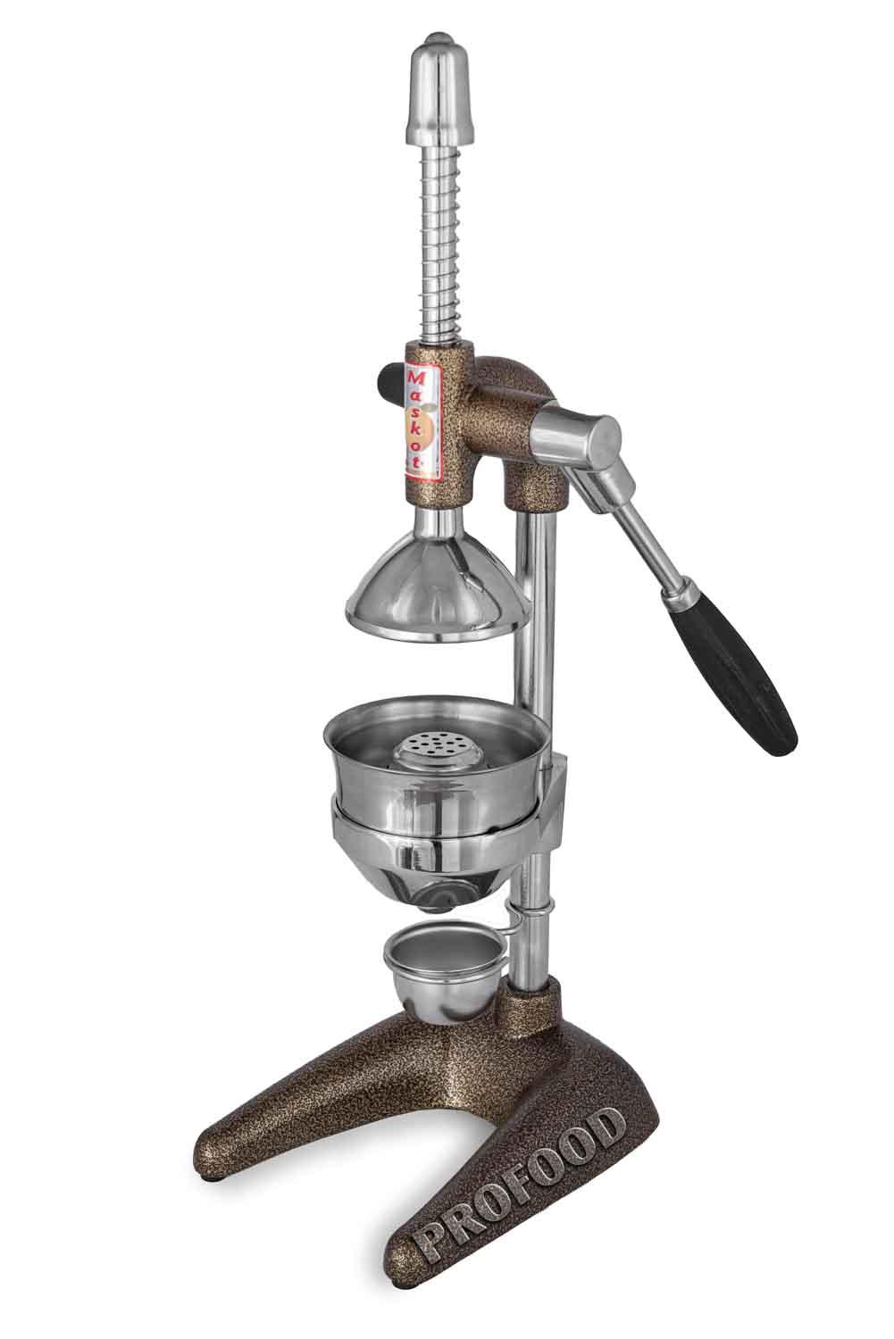 Прес для цитрусових та гранат з ручкою Maskot Destek PCA2-P2 Altin 6.3kg чорне золото колір рейковий тип 8694510340026 2
