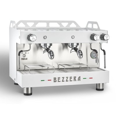 КОФЕВАРКА BEZZERA Двухпостовая полуавтоматическая MODA PM/WHITE