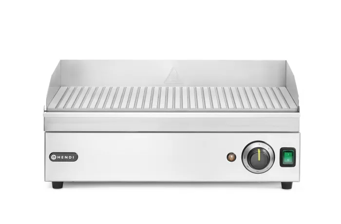 Поверхность для жарки-гриль - рифленая, Kitchen Line, 220-240В/2400Вт, 527x404x(H)233мм 154953 Hendi Stainless steel