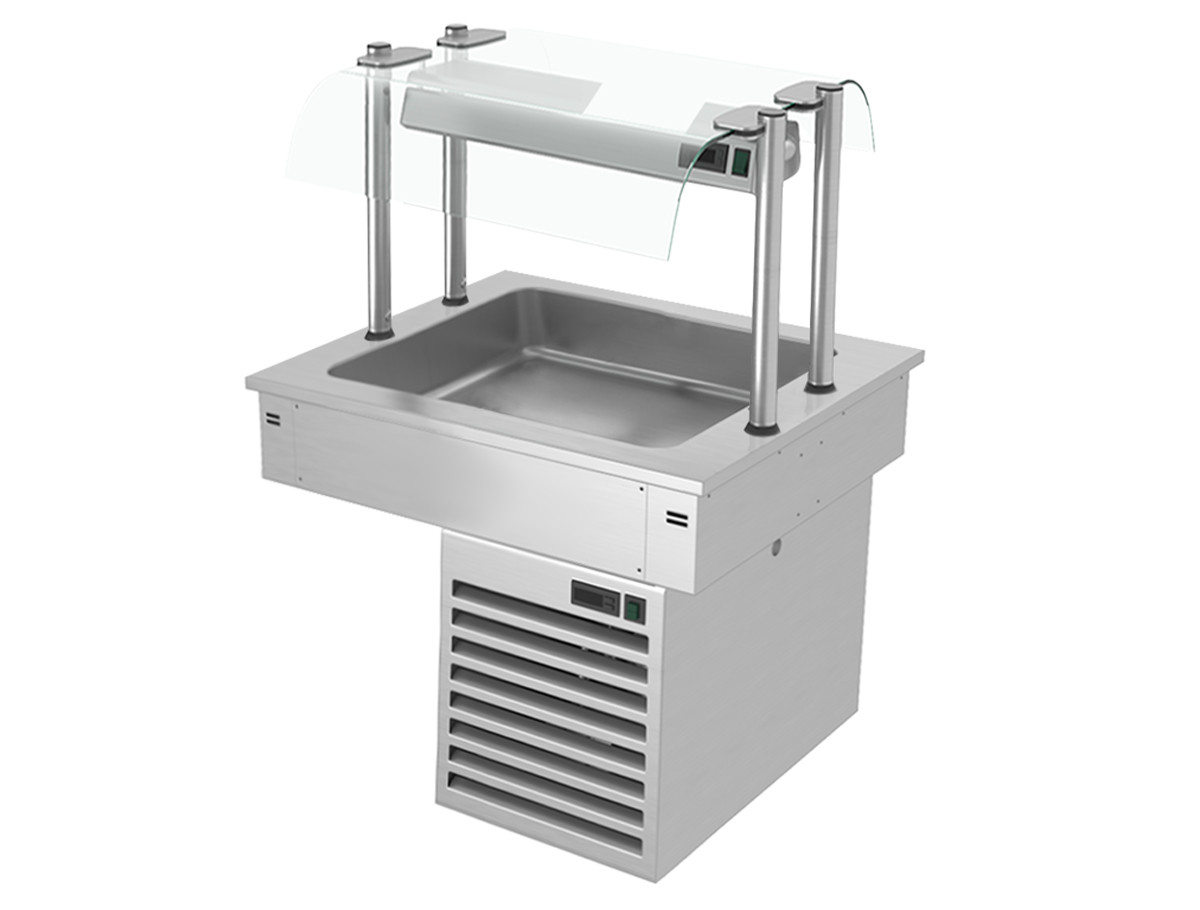 Встроенная охлаждающая ванна 0,8 м - Серия D GGM Gastro KA86D