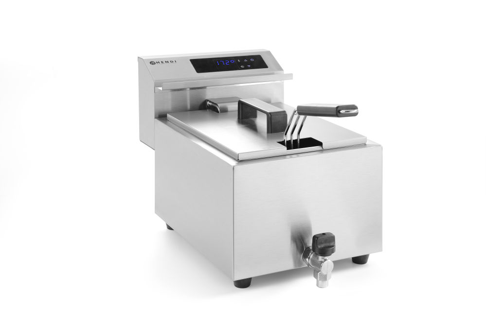 Фритюрница Hendi 207369 MasterPro со сливным краном – 8 л.