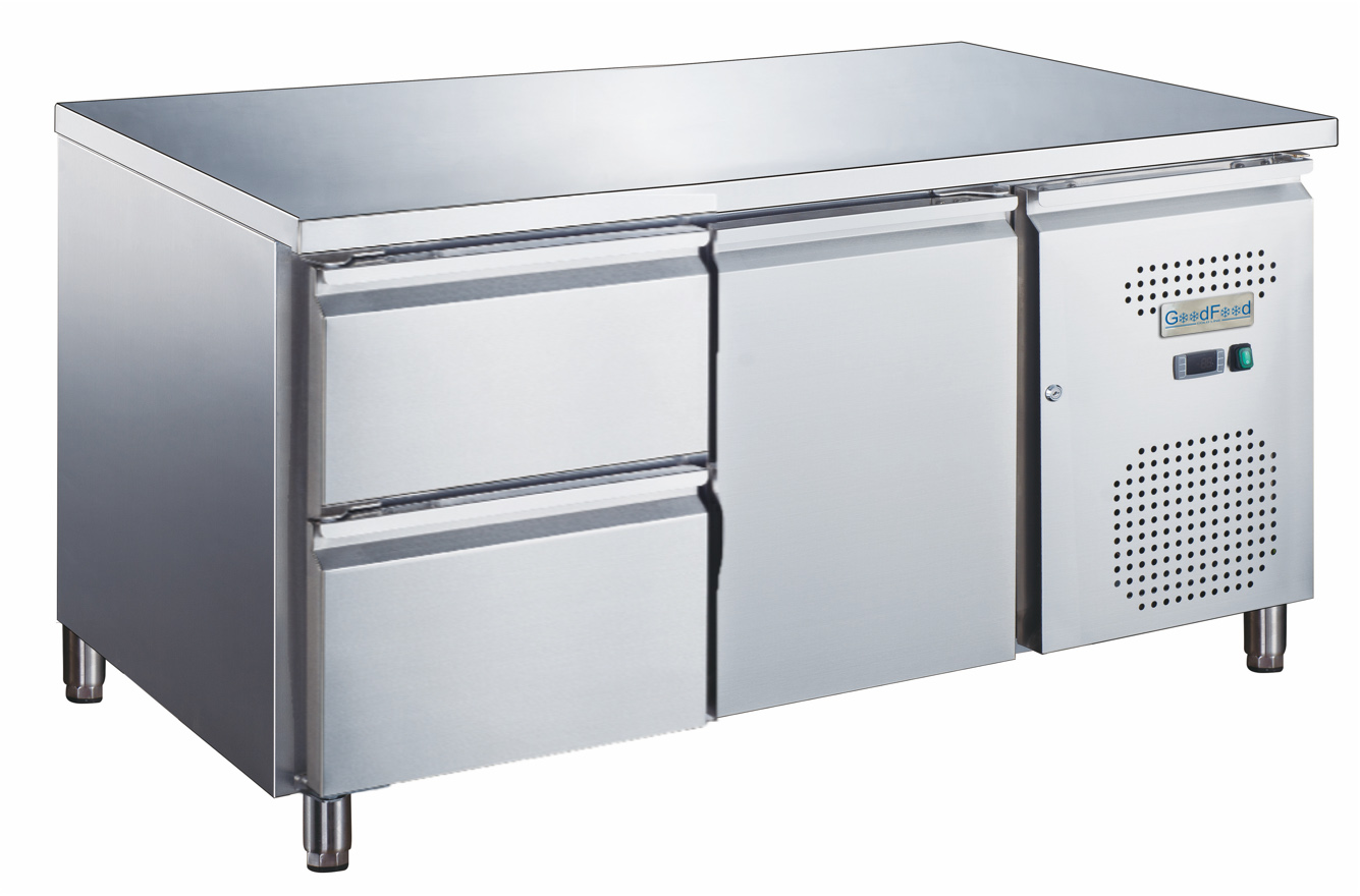 Стіл холодильний GoodFood GF-UGN1220TN-HC UNDERCOUNTER дві шухляди