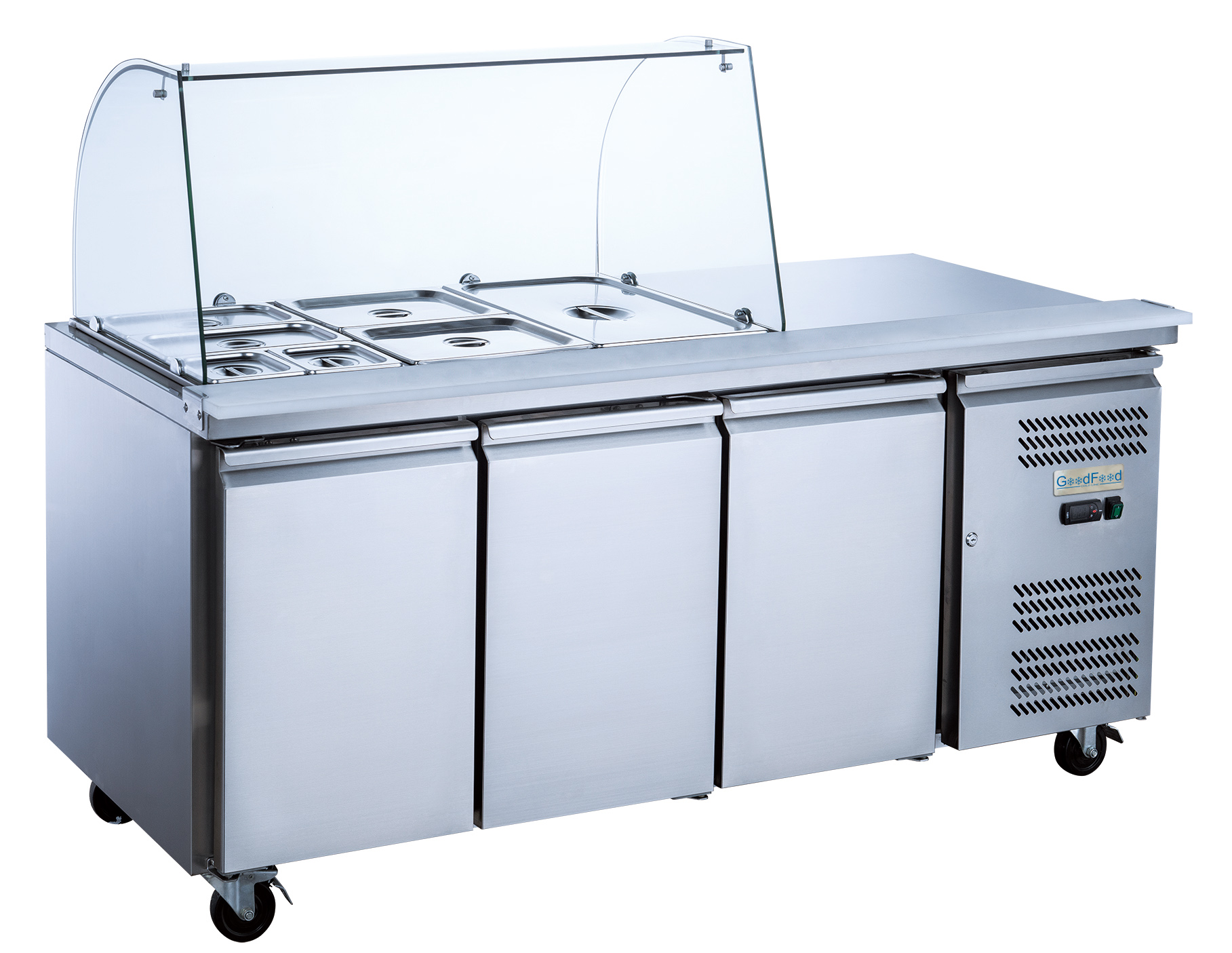 Стол холодильный GoodFood GF-GN3100SALGC-HC