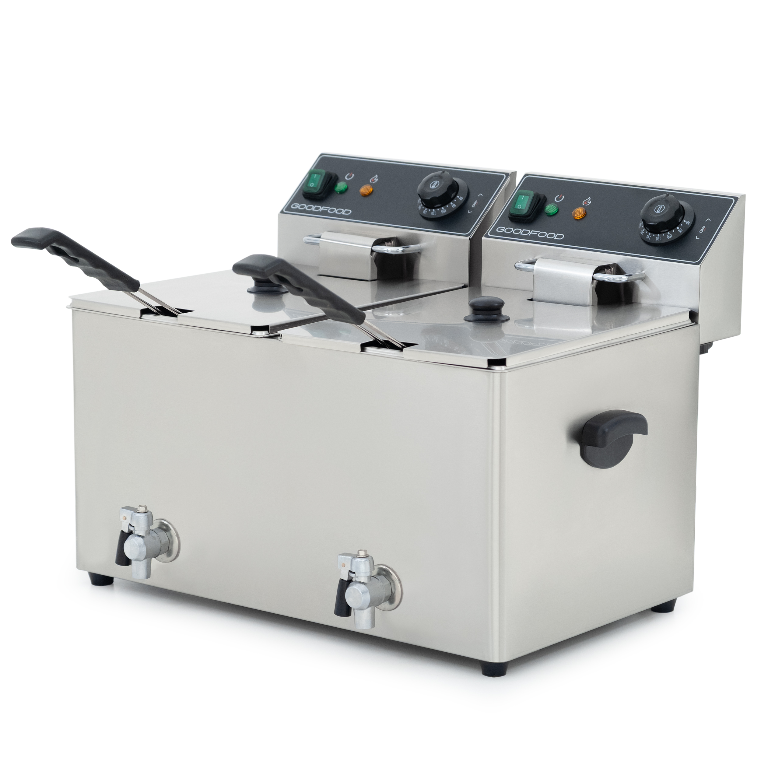 Фритюрница электрическая GoodFood EF88T BLACK с краном