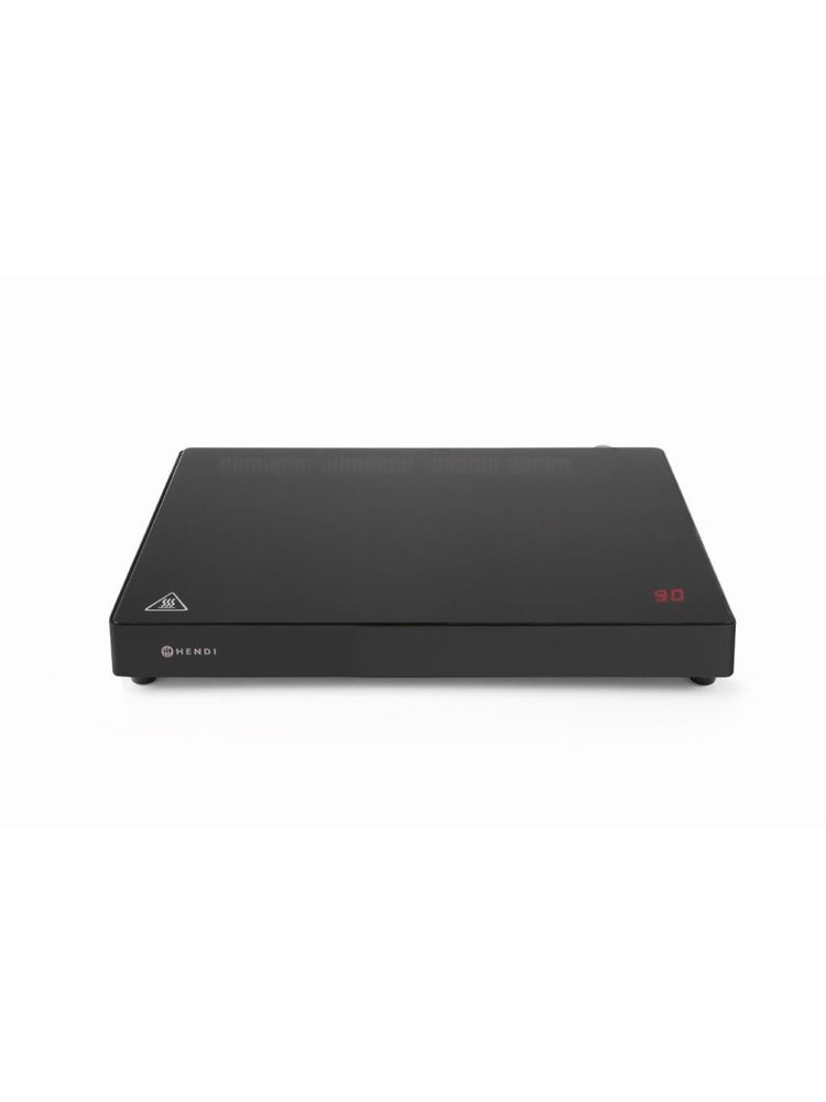 Поверхность для подогрева блюд индукционная Hendi 239384, черная Line - 230V / 1000W - 455x333x(H)62 mm