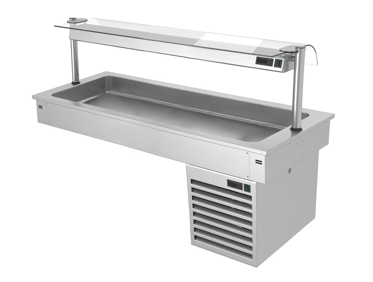 Встроенная охлаждающая ванна 1,5 м - Серия B GGM Gastro KA156B