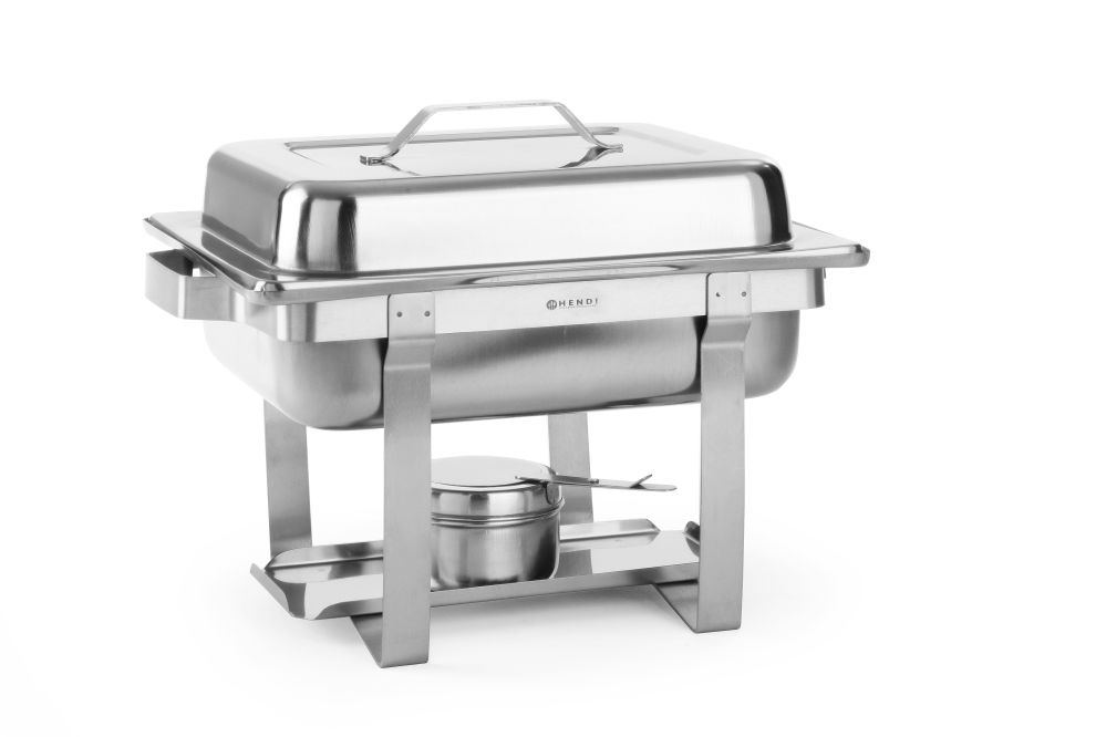 Мармит настольный, подогрев топливной пастой - модель Economic GN 1/2, 4,5 л 475201 Hendi 18/0 Stainless steel