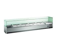 Вітрина холодильна Hendi 232903 (пряме скло 5xGN 1/4)