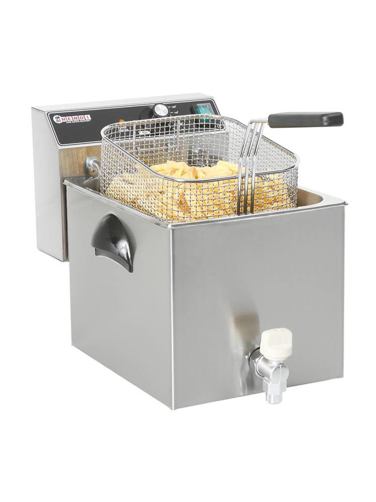 Фритюрница Hendi 209202 MasterPro со сливным краном – 8 л.